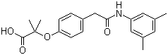 structure of CAS# 131179-95-8, Efaproxiral;2-[4-(3,5-Dimethylphenylcarbamoylmethyl)phenoxy]-2-methylpropionic acid