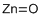 structure of CAS# 1314-13-2, Zinc oxide ;Zinc white; C.I. pigment white 4