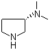 结构式 CAS# 132883-44-4, (S)-3-(二甲基氨基)吡咯烷