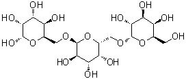 structure of CAS# 13382-86-0, Manninotriose;O-alpha-D-Galactopyranosyl-(1→6)-O-alpha-D-galactopyranosyl-(1→6)-D-glucose