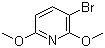 结构式 CAS# 13445-16-4, 3-溴-2,6-二甲氧基吡啶