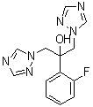 结构式 CAS# 1348664-75-4, alpha-(2-氟苯基)-alpha-(1H-1,2,4-三唑-1-基甲基)-1H-1,2,4-三唑-1-乙醇