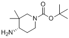 structure of CAS# 1357600-60-2, (S)-Tert-butyl 4-amino-3,3-dimethylpiperidine-1-carboxylate;tert-butyl (4S)-4-amino-3,3-dimethylpiperidine-1-carboxylate