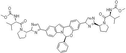 结构式 CAS# 1370468-36-2, Elbasvir