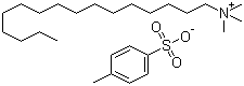 结构式 CAS# 138-32-9, 西曲铵对甲苯磺酸盐; 十六烷基三甲基对甲苯磺酸铵