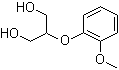 结构式 CAS# 14007-09-1, 2-(2-甲氧基苯氧基)-1,3-丙二醇