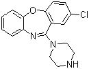 结构式 CAS# 14028-44-5, 阿莫沙平; 2-氯-11-(1-哌嗪基)二苯并[b,f][1,4]氧氮杂卓