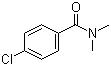 structure of CAS# 14062-80-7, 4-Chloro-N,N-dimethylbenzamide;N,N-Dimethyl-4-chlorobenzamide; N,N-Dimethyl-p-chlorobenzamide; N,N-Methyl-p-chlorobenzamide; NSC 38420; p-Chloro-N,N-dimethylbenzamide