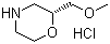structure of CAS# 141196-39-6, (2R)-2-(Methoxymethyl)morpholine hydrochloride