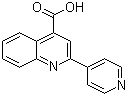 structure of CAS# 14228-23-0, 2-(4-Pyridinyl)-4-quinolinecarboxylic acid