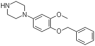 结构式 CAS# 142353-49-9, 1-(4-苄氧基-3-甲氧基苯基)哌嗪