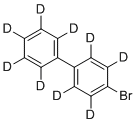 结构式 CAS# 142475-00-1, 2,2′,3,3′,4,5,5′,6,6′-九氘代4′-溴-1,1′-联苯