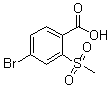 结构式 CAS# 142994-02-3, 4-溴-2-甲磺酰基苯甲酸
