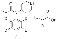 structure of CAS# 1435933-84-8, Norfentanyl-d5 Oxalate;Oxalic acid N-(2,3,4,5,6-pentadeuteriophenyl)-N-piperidin-4-ylpropanamide
