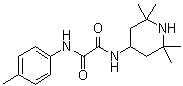 结构式 CAS# 144217-65-2, N-(4-甲基苯基)-N'-(2,2,6,6-四甲基哌啶-4-基)草酰胺