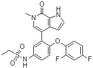 结构式 CAS# 1445993-26-9, Mivebresib