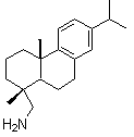 structure of CAS# 1446-61-3, (+)-Dehydroabiethylamine;(1R,4aS,10aR)-1-1,2,3,4,4a,9,10,10a-Octahydro-1,4a-dimethyl-7-(1-methylethyl)-phenanthrenemethanamine