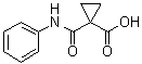 结构式 CAS# 145591-80-6, 1-苯基氨基甲酰基环丙烷羧酸