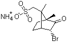 结构式 CAS# 14575-84-9, 右旋-3-溴樟脑-8-磺酸铵盐