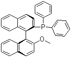 结构式 CAS# 145964-33-6, R-(+)-1,1'-联萘-2'-甲氧基-2-二苯膦