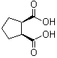 结构式 CAS# 1461-96-7, 顺式-1,2-环戊二酸
