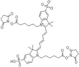 结构式 CAS# 146368-15-2, Cy 5