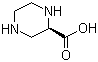 structure of CAS# 147650-70-2, (S)-Piperazine-2-carboxylic acid