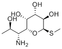 structure of CAS# 14810-93-6, Lincomycin EP Impurity F;Methyl 1-thiolincosaminide;(2R,3R,4S,5R,6R)-2-[(1R,2R)-1-amino-2-hydroxypropyl]-6-methylsulfanyloxane-3,4,5-triol