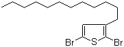 结构式 CAS# 148256-63-7, 2,5-二溴-3-十二烷基噻吩
