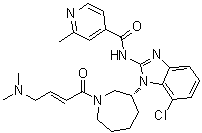 结构式 CAS# 1508250-71-2, Nazartinib