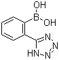 结构式 CAS# 155884-01-8, 2-(四氮唑-5-基)苯硼酸
