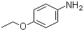 structure of CAS# 156-43-4, Phenetidine;p-Phenetidine; 4-Aminoethoxybenzene ; 4-Ethoxyaniline
