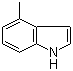 结构式 CAS# 16096-32-5, 4-甲基吲哚