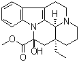 structure of CAS# 1617-90-9, Vincamine;(3aS,5S,11S)-3a-Ethyl-5-hydroxy-1,2,3,3a,4,5,10,11b-octahydro-11H-5a,11a-diaza-benzo[cd]fluoranthene-5-carboxylic acid methyl ester