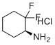 结构式 CAS# 1638744-12-3, (1S)-2,2-二氟环己n-1-胺盐酸盐
