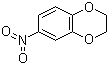 structure of CAS# 16498-20-7, 2,3-Dihydro-6-nitro-1,4-benzodioxin;6-Nitro-2,3-dihydro-1,4-benzodioxine; 3-Nitro-7,10-dioxabicyclo[4.4.0]deca-2,4,11-triene