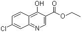structure of CAS# 16600-22-9, Ethyl 7-chloro-4-hydroxy-3-quinolinecarboxylate;3-Carbethoxy-4-hydroxy-7-chloroquinoline; NSC 403048