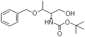 结构式 CAS# 168034-31-9, Boc-O-苄基-D-苏氨醇; N-叔丁氧羰基-O-苄基-D-苏氨醇