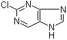 structure of CAS# 1681-15-8, 2-Chloropurine;2-Chloro-7H-purine