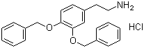 结构式 CAS# 1699-56-5, 3,4-(二苄氧基)苯乙胺盐酸盐