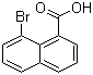 结构式 CAS# 1729-99-3, 8-溴-1-萘甲酸