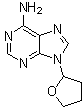 结构式 CAS# 17318-31-9, 9-(四氢-2-呋喃基)腺嘌呤
