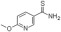 structure of CAS# 175277-49-3, 6-Methoxypyridine-3-carbothioamide