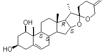 structure of CAS# 17676-33-4, Neoruscogenin