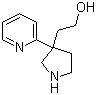 structure of CAS# 178372-19-5, 2-(3-(Pyridin-2-yl)pyrrolidin-3-yl)ethanol
