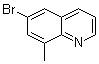 结构式 CAS# 178396-31-1, 6-溴-8-甲基喹啉