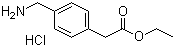 结构式 CAS# 17841-69-9, 4-(氨基甲基)苯乙酸乙酯盐酸盐