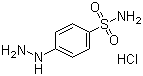 structure of CAS# 17852-52-7, 4-Hydrazinobenzene-1-sulfonamide hydrochloride;4-Sulfonamidophenylhydrazine hydrochloride; 4-Aminosulfonylphenylhydrazine hydrochloride