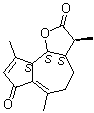 structure of CAS# 17946-87-1, (3S,3aS,9aS,9bS)-3,3a,4,5,9a,9b-Hexahydro-3,6,9-trimethylazuleno[4,5-b]furan-2,7-dione