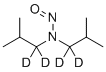 结构式 CAS# 1794897-96-3, N-亚硝基二异丁胺-[d4]